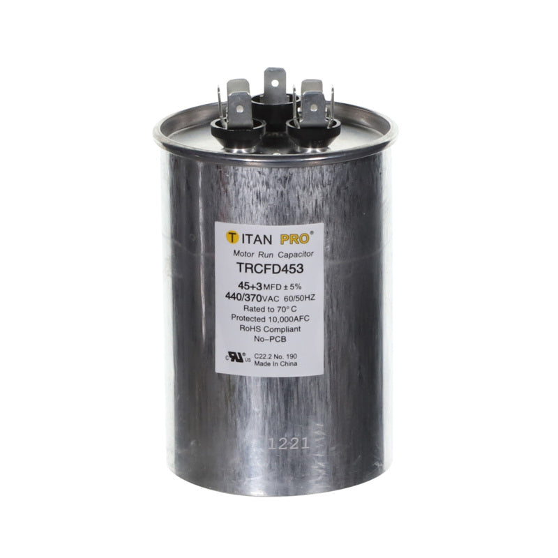 45+3 MFD 440/370V ROUND