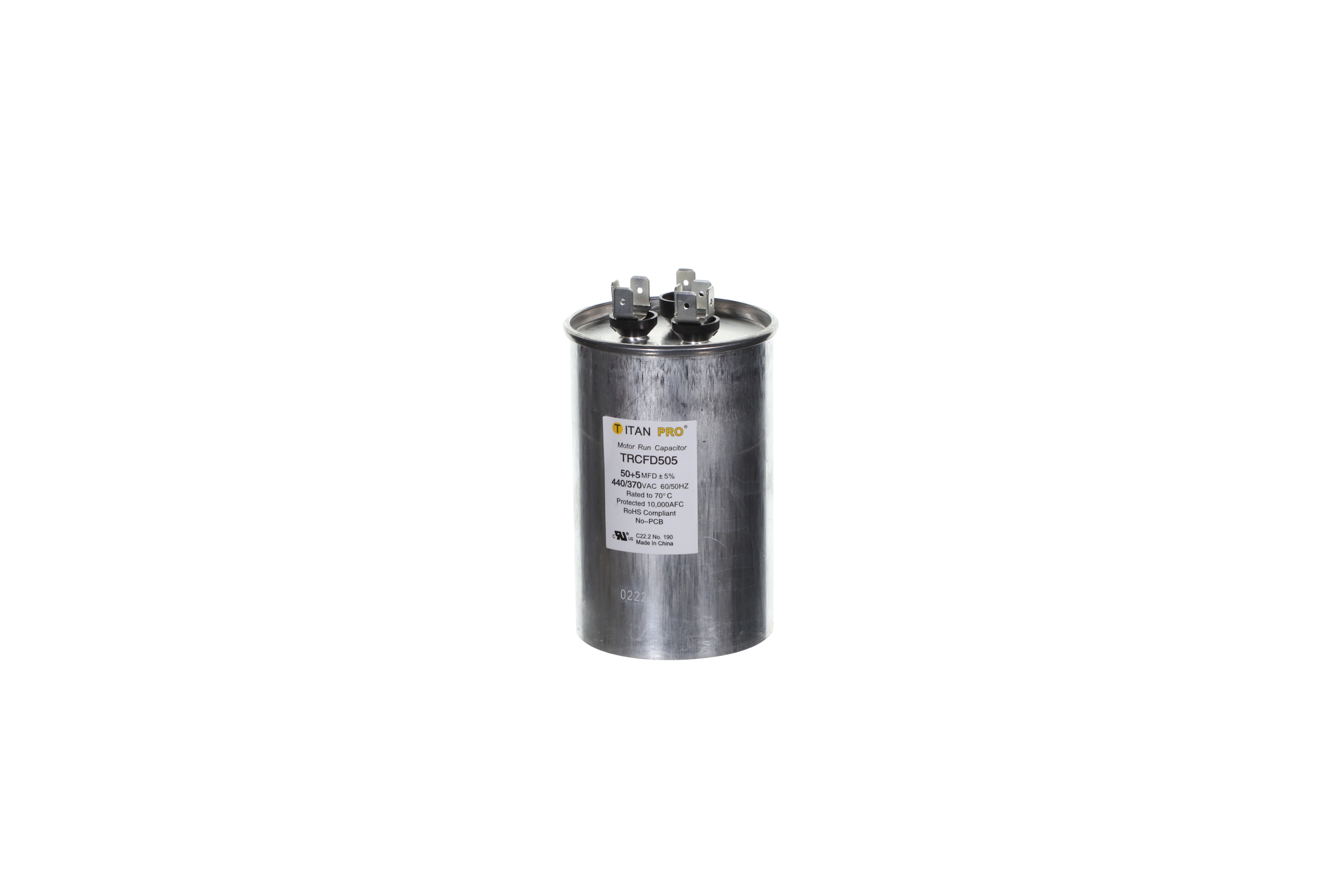 Condensatore VEXUNGA 45+5 UF ±6% 370/440V CBB65 – Doppio Avviamento Per Motori AC, Pompe Di Calore, Condizionatori