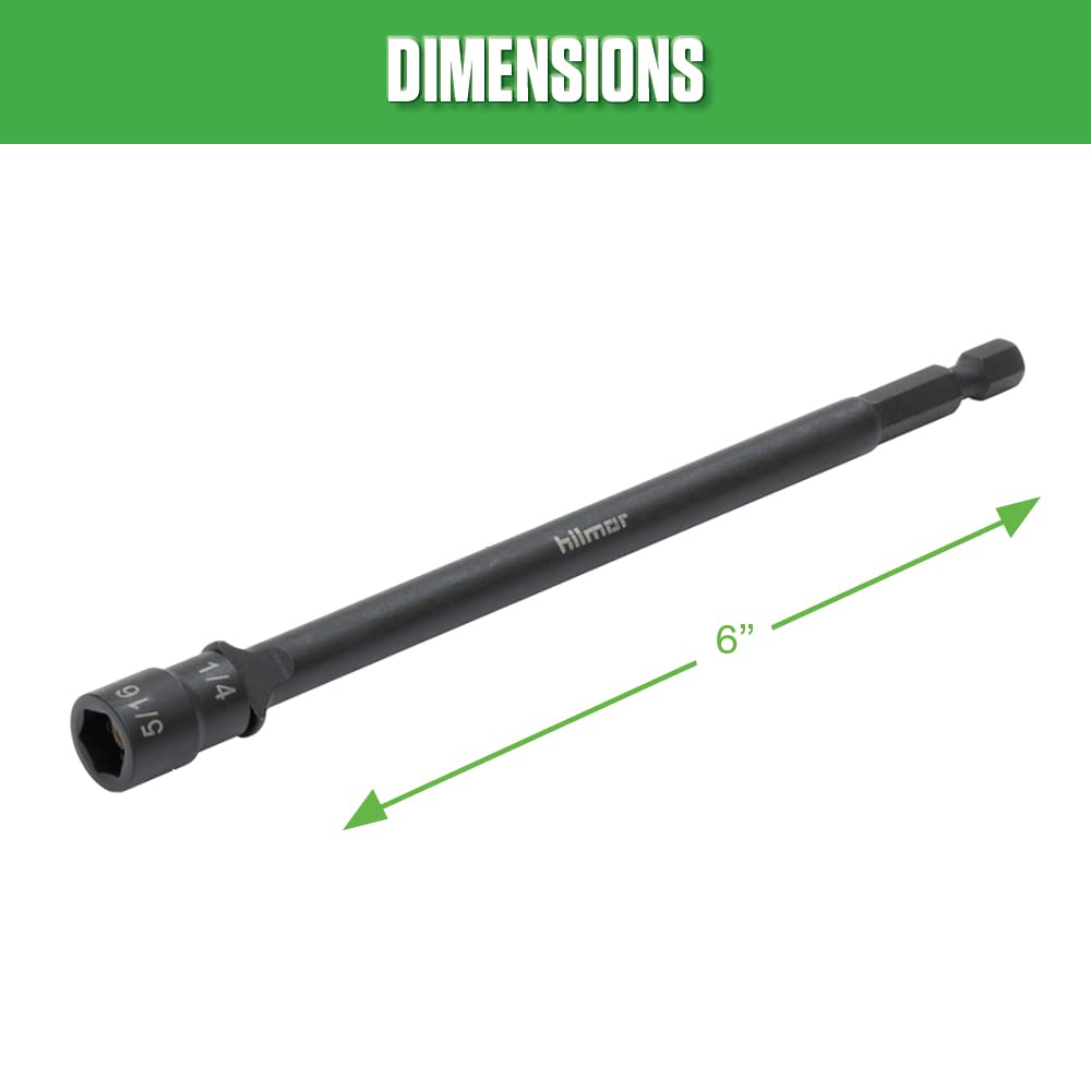 Hilmor 1/4 & 5/16 Reversible Magnetic Nut Driver, 3-Pack
