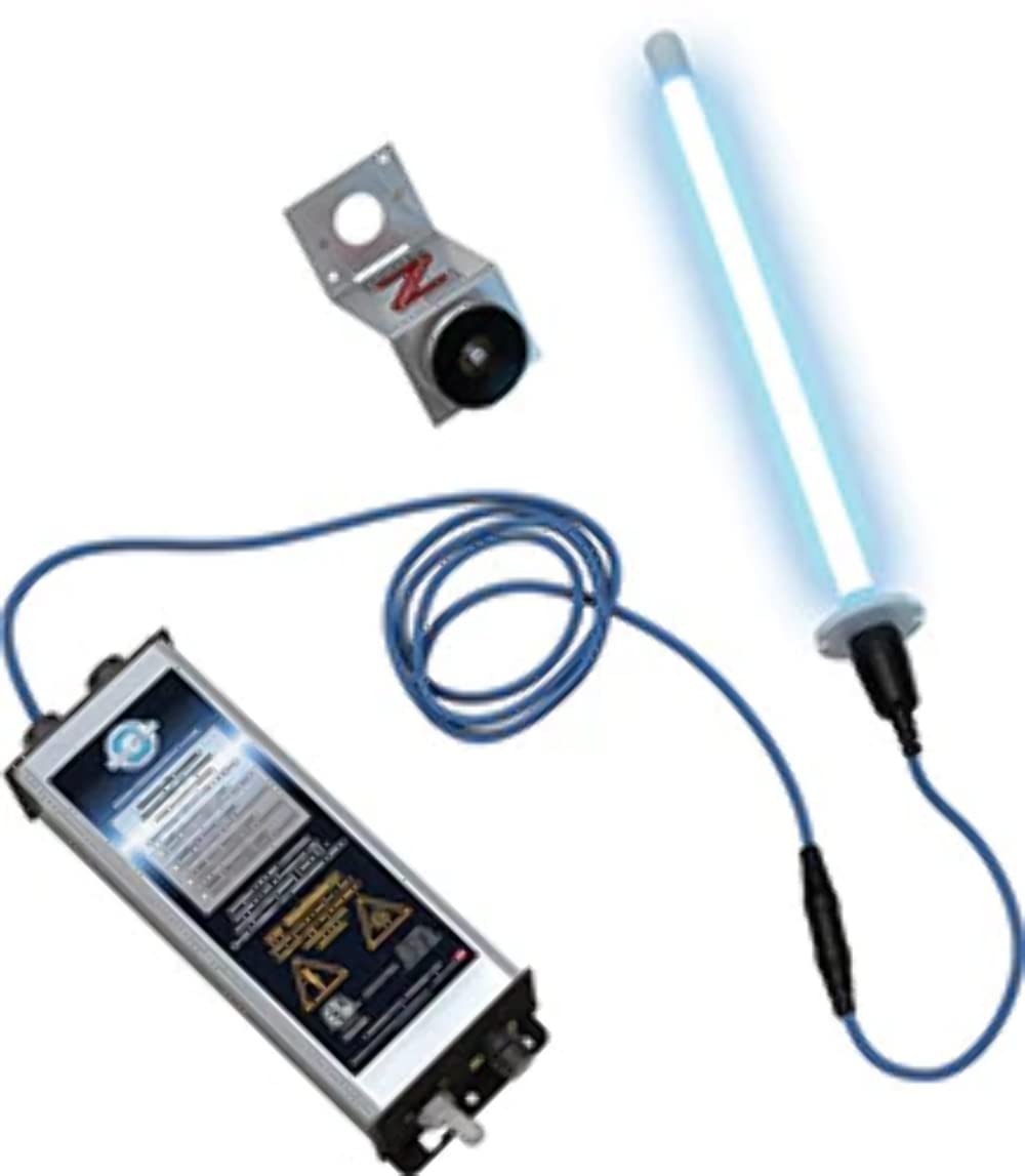 Germicidal UV system w/ single one year lamp and commercial grade power supply