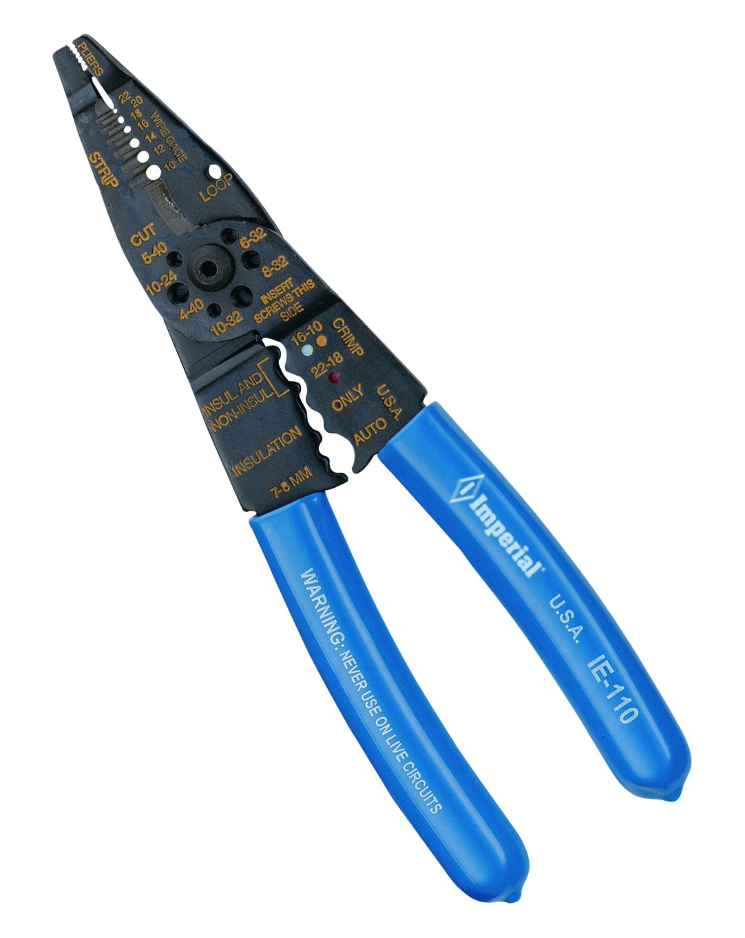Imperial Combination Tool for Cutting, Crimping, and Striping