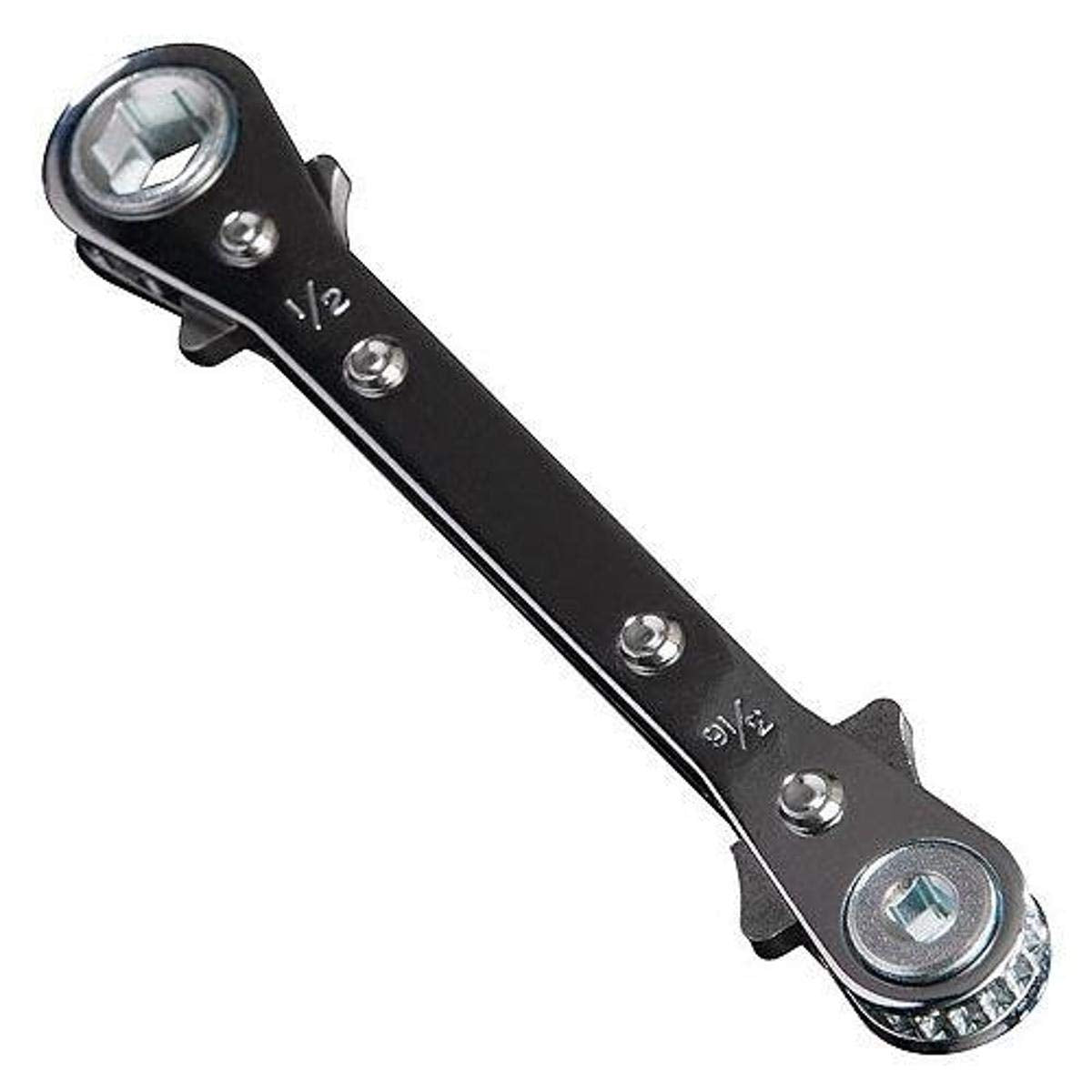 hilmor 1839045 Service Wrench, 1/2" x 9/16" Hex, 3/16" x 1/4" Square