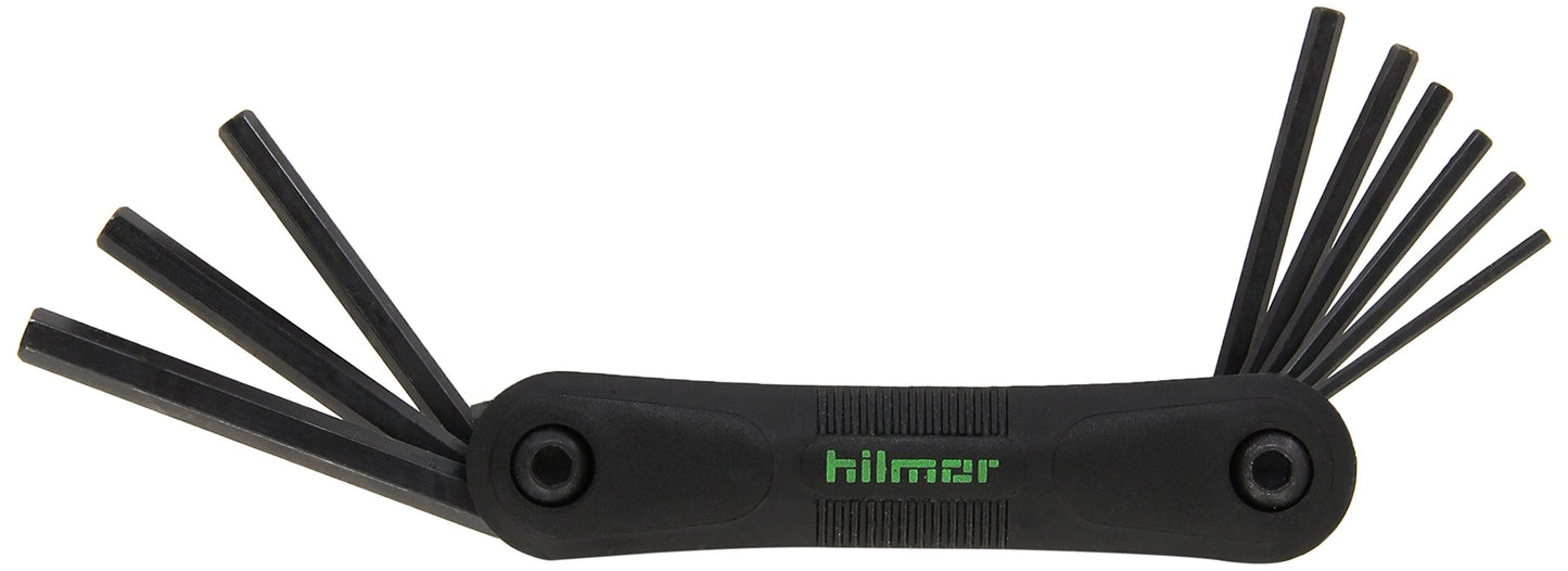 Hilmor 1839048 Hex Key Folding Set, 5/64" to 5/32"