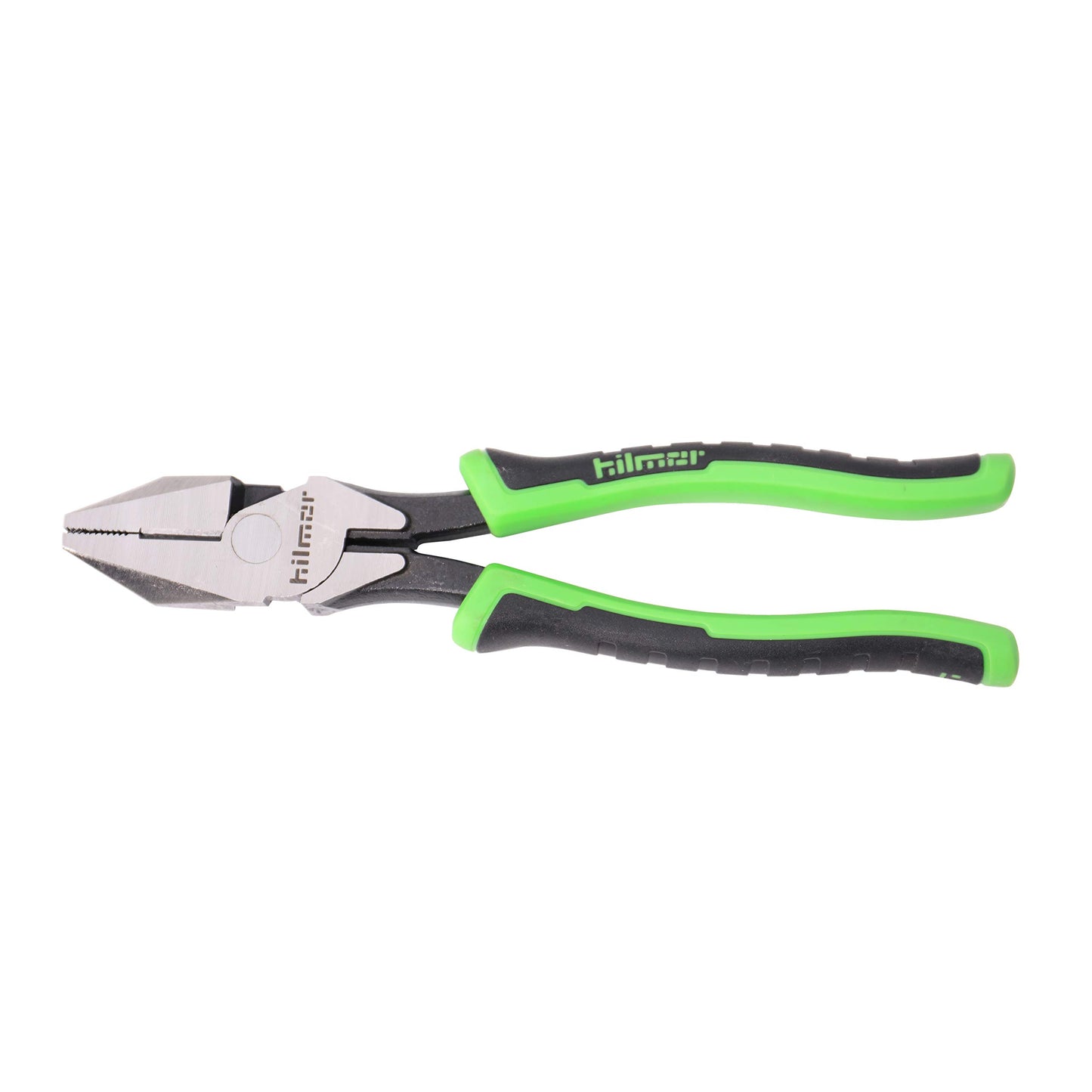 Hilmor 8-1/2" Lineman's Pliers with Rubber Handle Grip, Black & Green, LP85 1885399