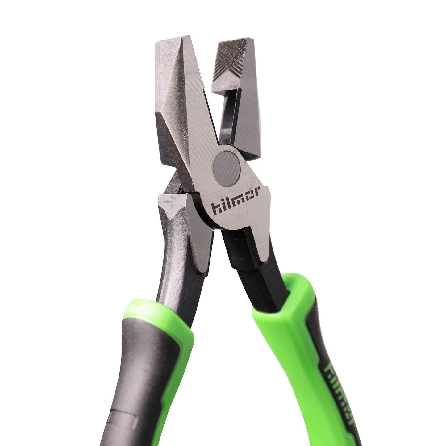 Hilmor 8-1/2" Lineman's Pliers with Rubber Handle Grip, Black & Green, LP85 1885399