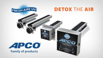 APCO Carbon Cell Matrix HVAC UV Air Purifier with Power Cord, Includes 1-Year UVC Lamp (18-32 VAC Series) # TUV-APCO-ER