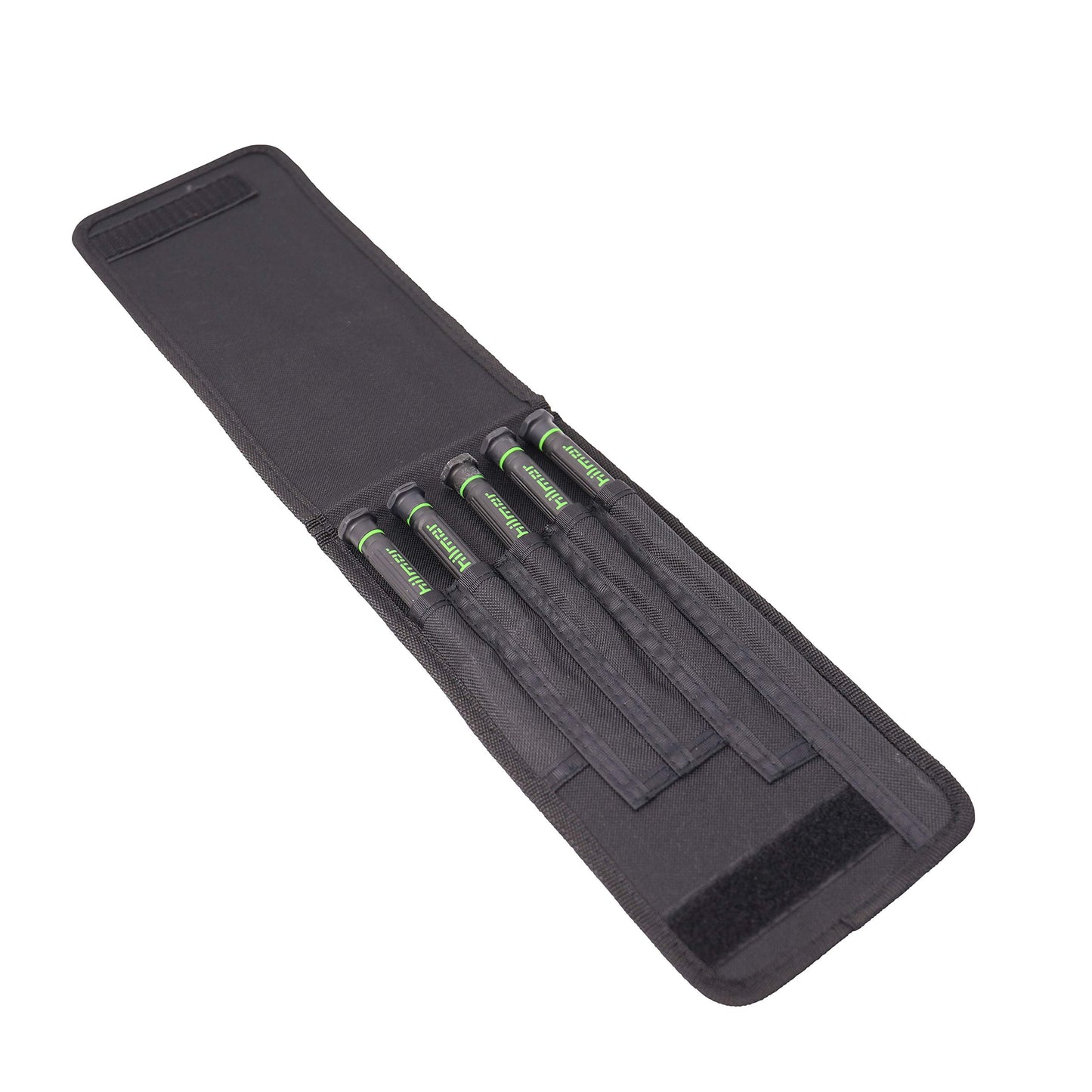 Hilmor Precision Screwdriver Set with Storage Pouch, Black & Green, SDPS 1891089