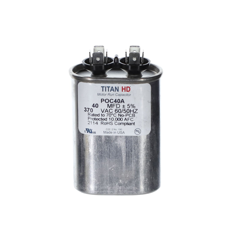 40MFD, 370V,Ovl Run Capacitor