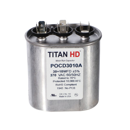 TITAN HD 30+10MFD, 370V OVAL