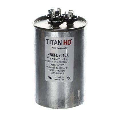 TITAN HD 70+10MFD,440/370V,Rnd