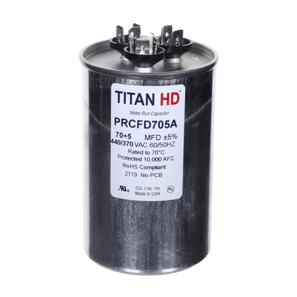 TITAN HD 70+5MFD, 440/370V,Rnd
