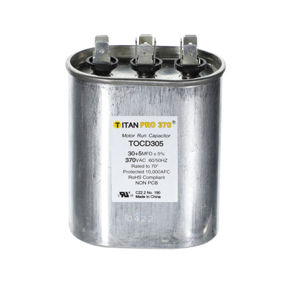 30+5 MFD 370V OVAL