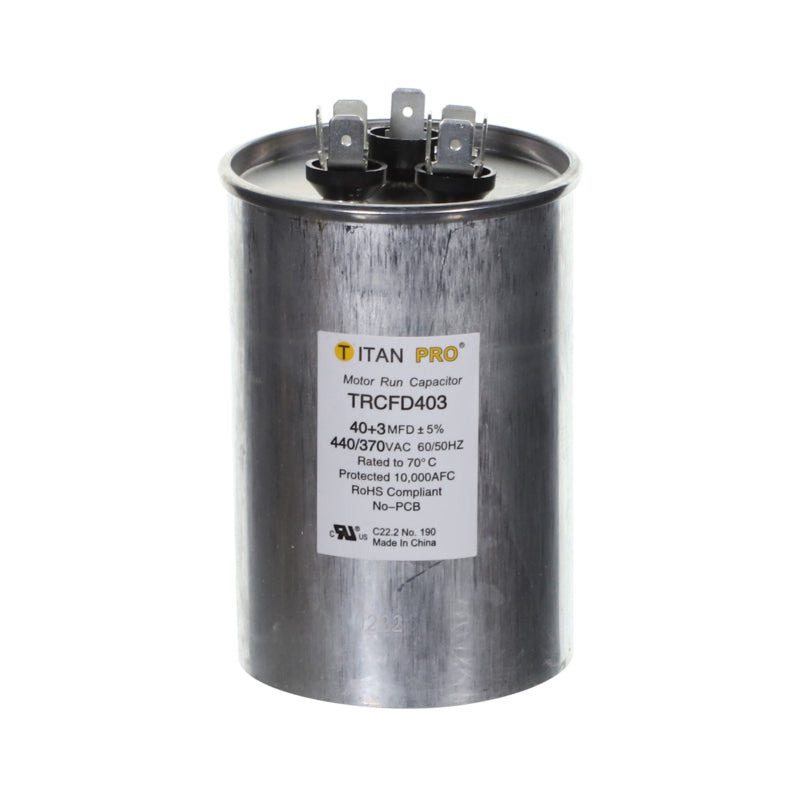 40+3 MFD 440/370V ROUND