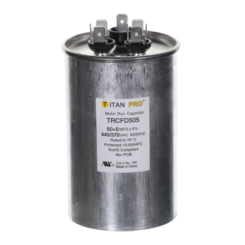 50+5 MFD 440/370V ROUND