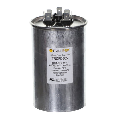 50+5 MFD 440/370V ROUND
