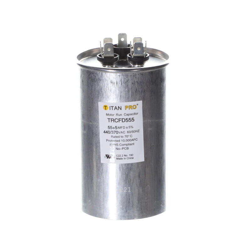 55+5 MFD 440/370V ROUND