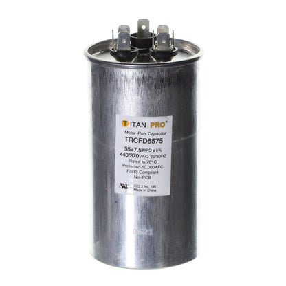 55+7.5 MFD 440/370V ROUND