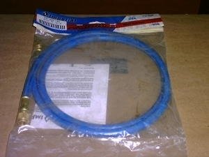 Imperial Tool 805MRB Hi-Performance Polarshield Charging Hose with Standard 1/4" Fittings, 5 Feet, Blue