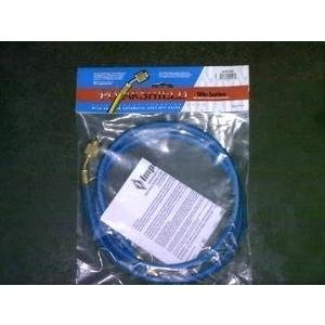 Imperial Tool 905MRB Hi-Performance Polarshield Charging Hose with 1/4" Automatic Low Loss Shut-Off Valve, 5 Feet, Blue