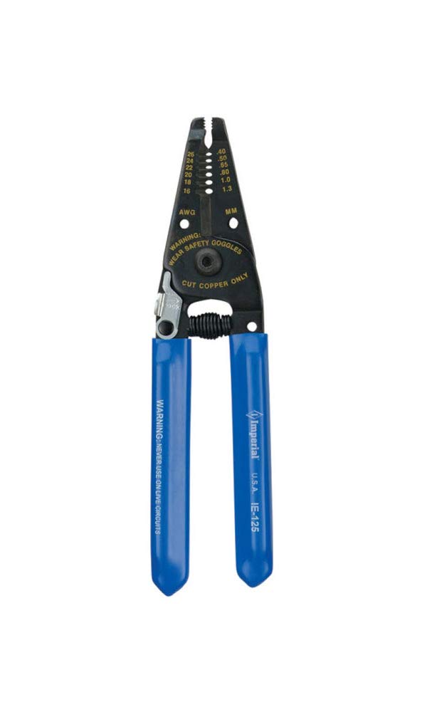Imperial Tool IE125 Heavy-Duty Upfront Plier Nose Stripper and Cutter
