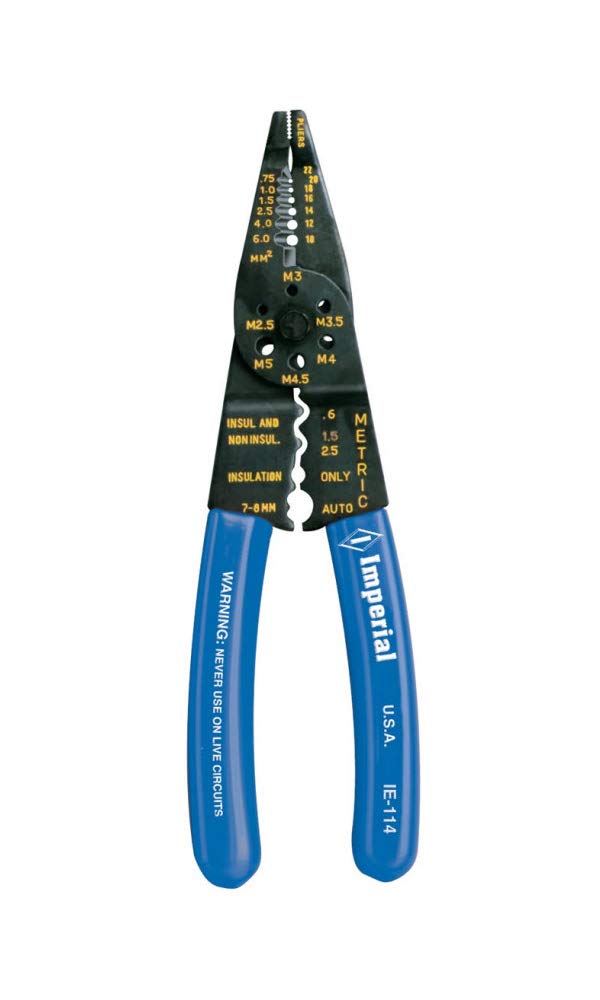 Imperial Combination Tool for Cutting, Crimping, and Striping