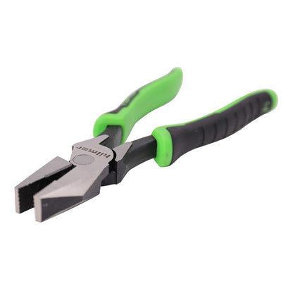 Hilmor 8-1/2" Lineman's Pliers with Rubber Handle Grip, Black & Green, LP85 1885399