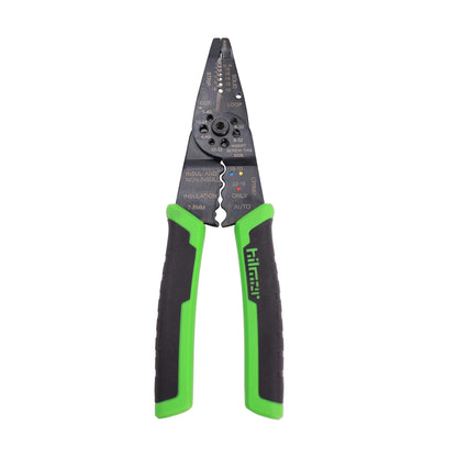 Hilmor 8" Wire Stripper with Rubber Handle Grip, Black & Green, WS8 1885424