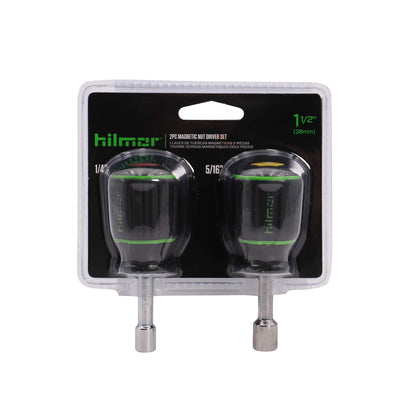 Hilmor 1-1/2" Shaft Magnetic Nut Driver 2 Piece Set, 1/4" & 5/16", 1839057