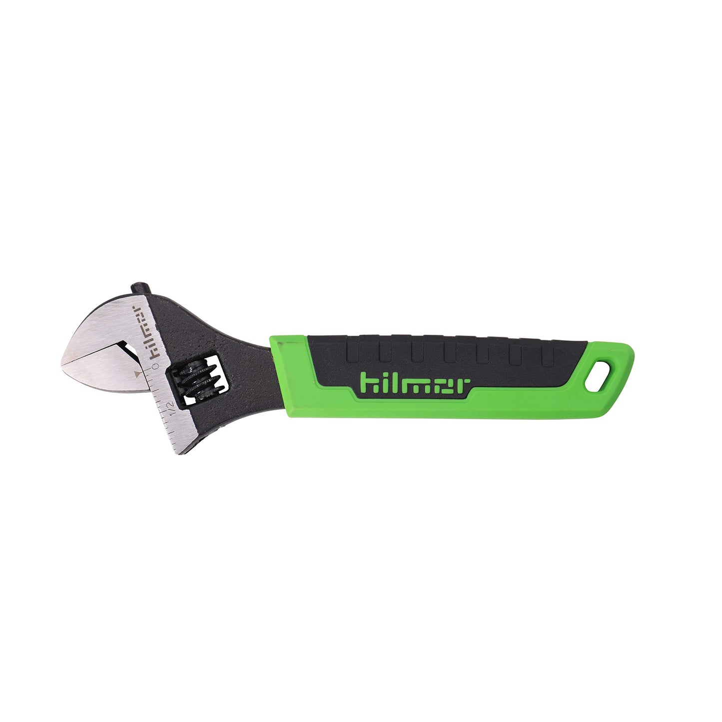 Hilmor 6" Adjustable Crescent Wrench with Rubber Handle Grip, Black & Green, AW6 1885369