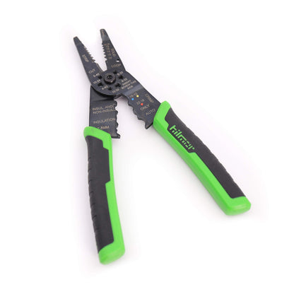 Hilmor 8" Wire Stripper with Rubber Handle Grip, Black & Green, WS8 1885424