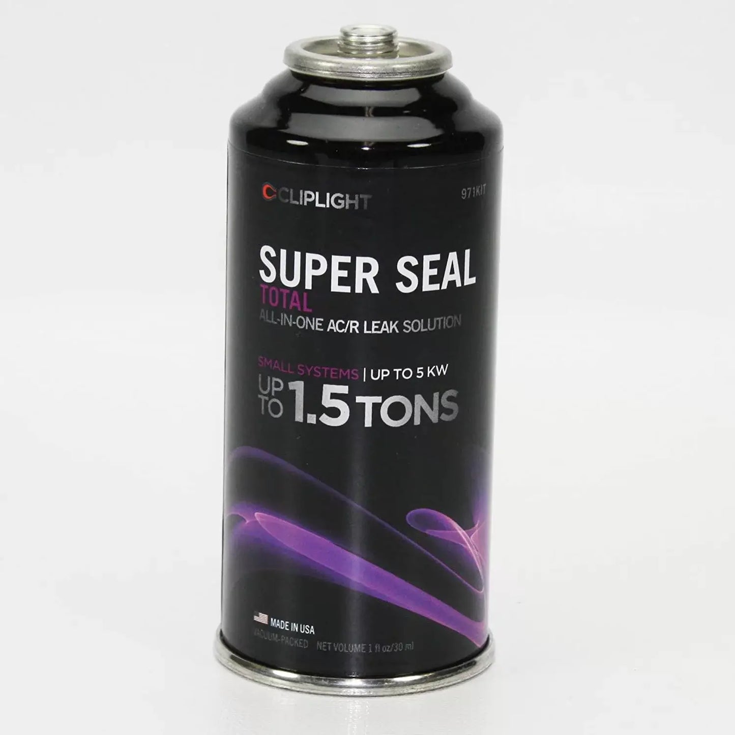 Cliplight Super Seal Total 971KIT - Permanently Seals & Prevents Leaks in AC & Refrigeration Systems - Up to 1.5 TONS