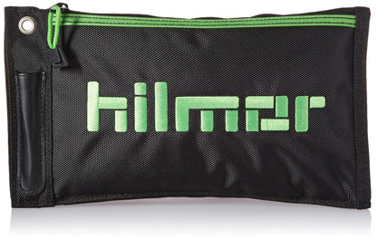 Hilmor Zipper Pouch, Waterproof Storage Bag for Small HVAC Tools & Accessories, Black & Green, ZP 1839081