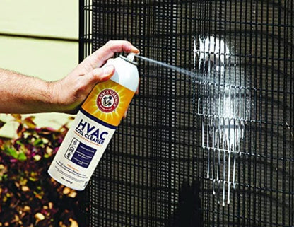 Arm & Hammer Biodegradable Aerosol Air Conditioner AC Coil Cleaner Spray, 19 Fluid Ounces, Clear