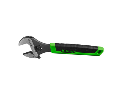 Hilmor 10 Adjustable Crescent Wrench with Rubber Handle Grip, Black & Green, AW10 1885421