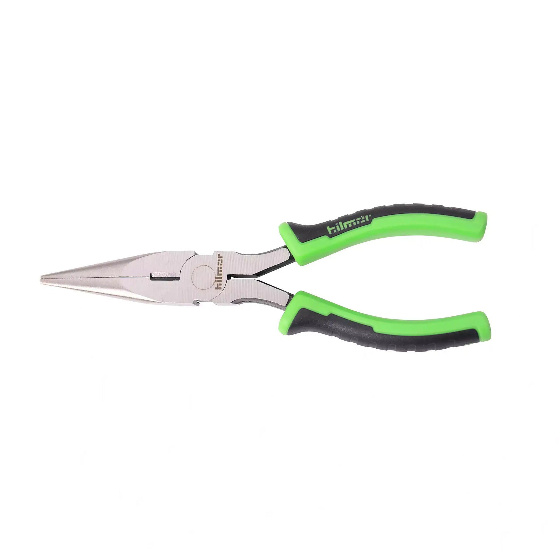 Hilmor 6 Long Nose Pliers with Rubber Handle Grip, Black & Green, LNP6 1885397