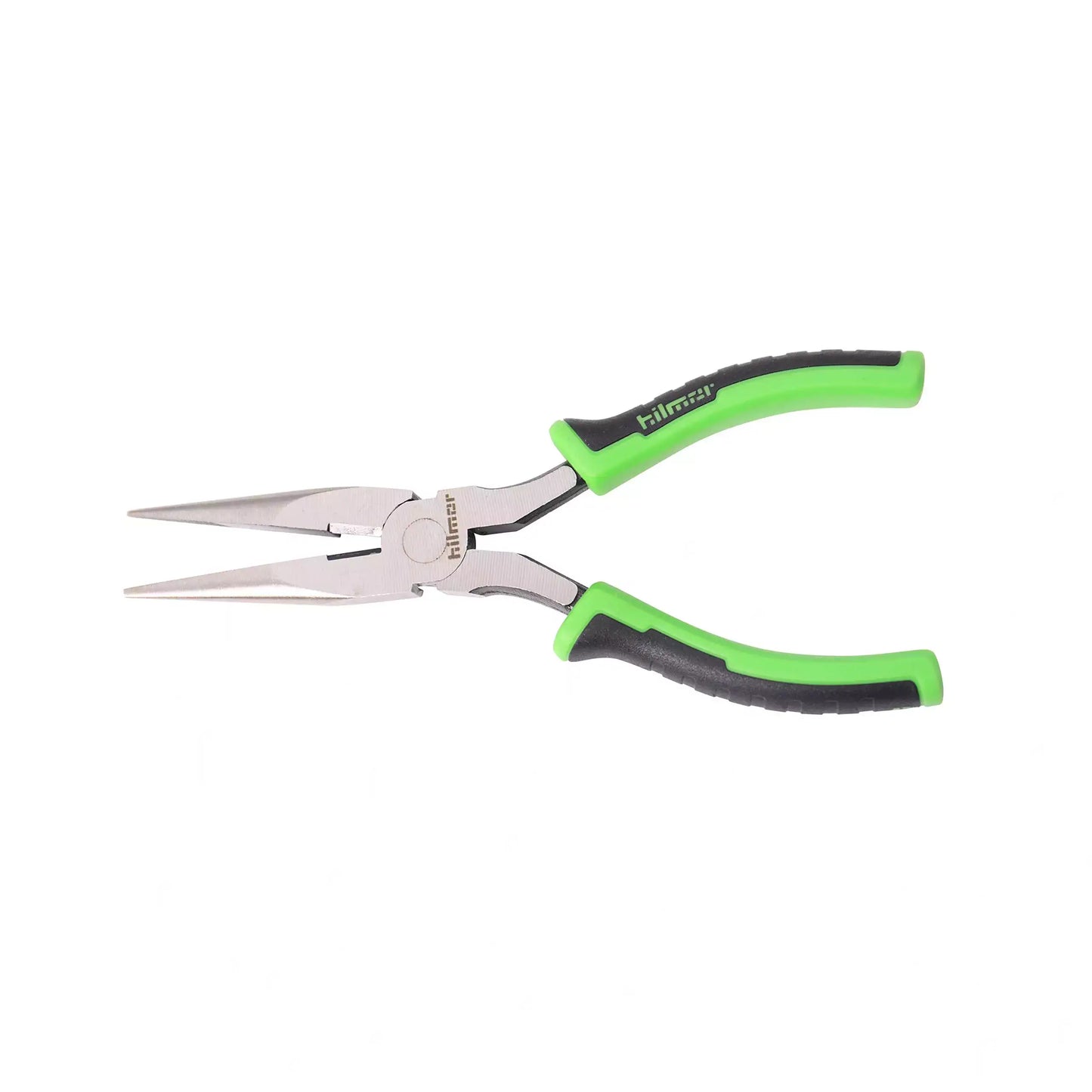 Hilmor 6 Long Nose Pliers with Rubber Handle Grip, Black & Green, LNP6 1885397