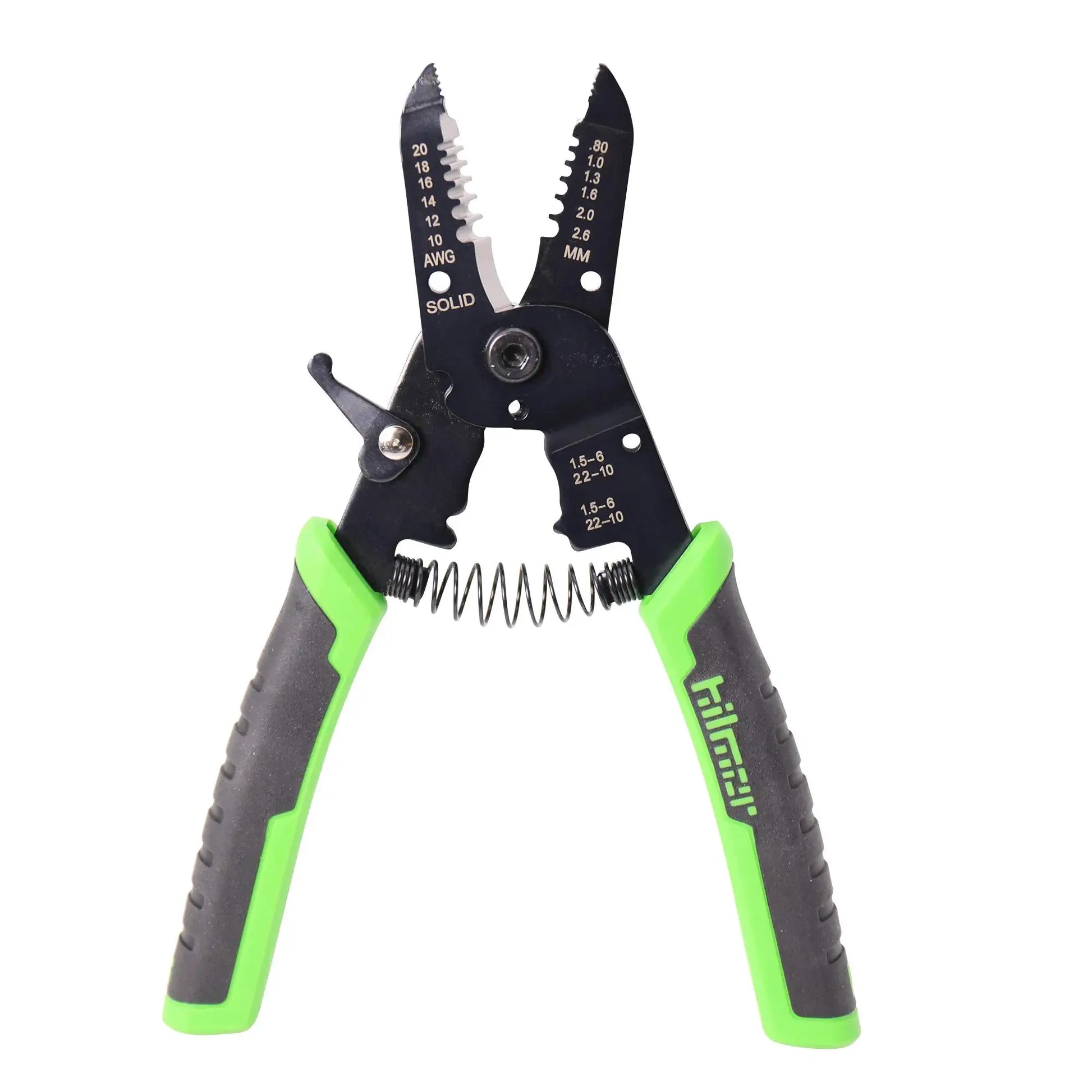 Hilmor 7 Wire Stripper with Rubber Handle Grip, Black & Green, WS7 1885426 Fifth