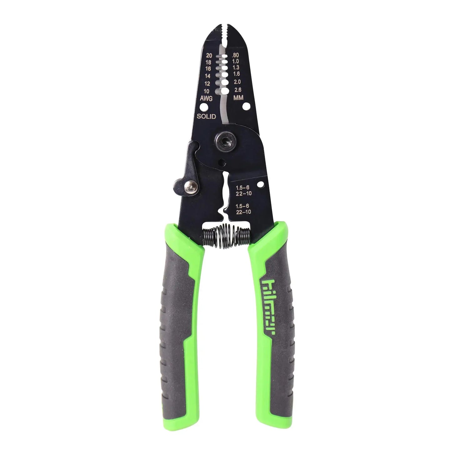 Hilmor 7 Wire Stripper with Rubber Handle Grip, Black & Green, WS7 1885426 Fourth