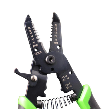 Hilmor 7 Wire Stripper with Rubber Handle Grip, Black & Green, WS7 1885426 Ninth