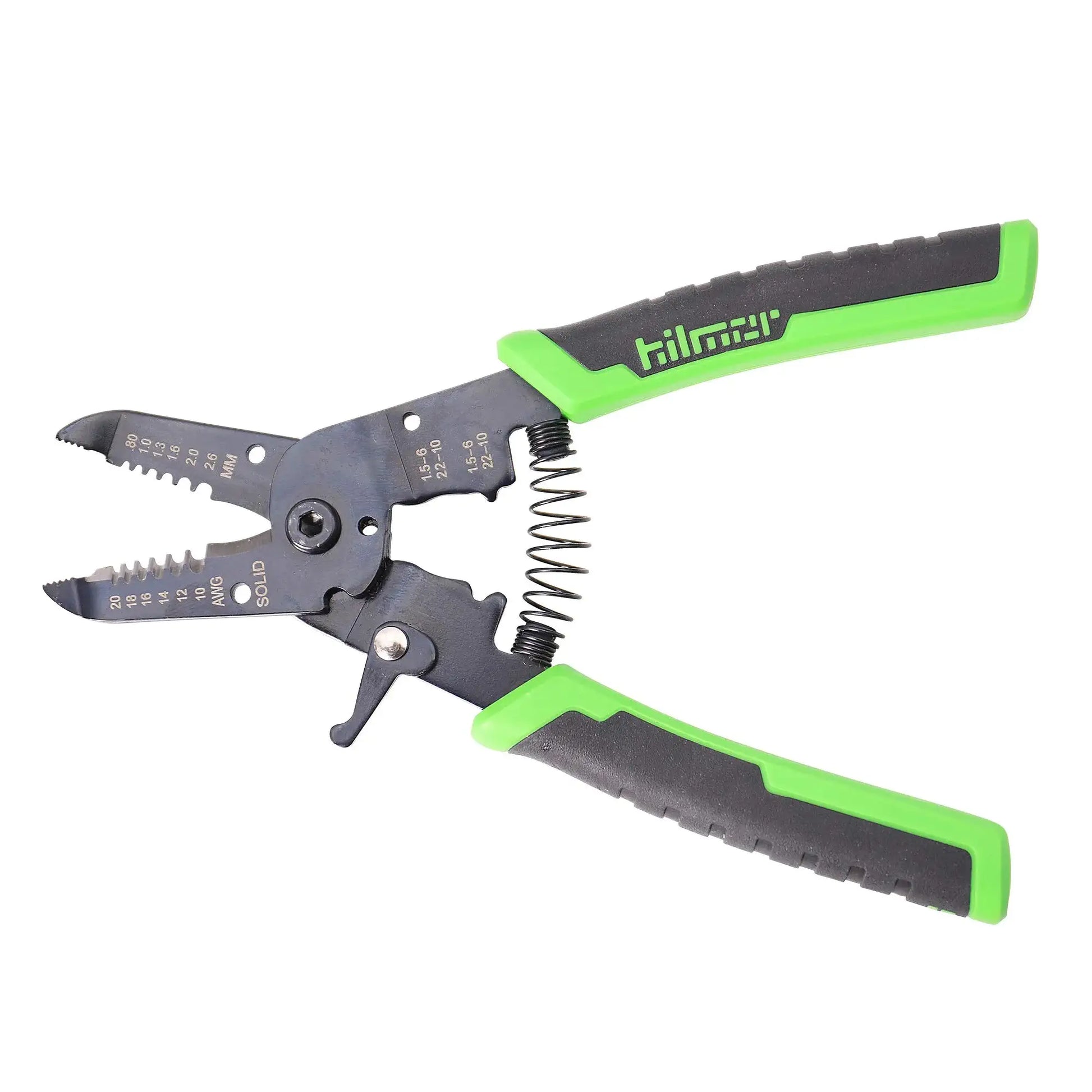 Hilmor 7 Wire Stripper with Rubber Handle Grip, Black & Green, WS7 1885426 Second
