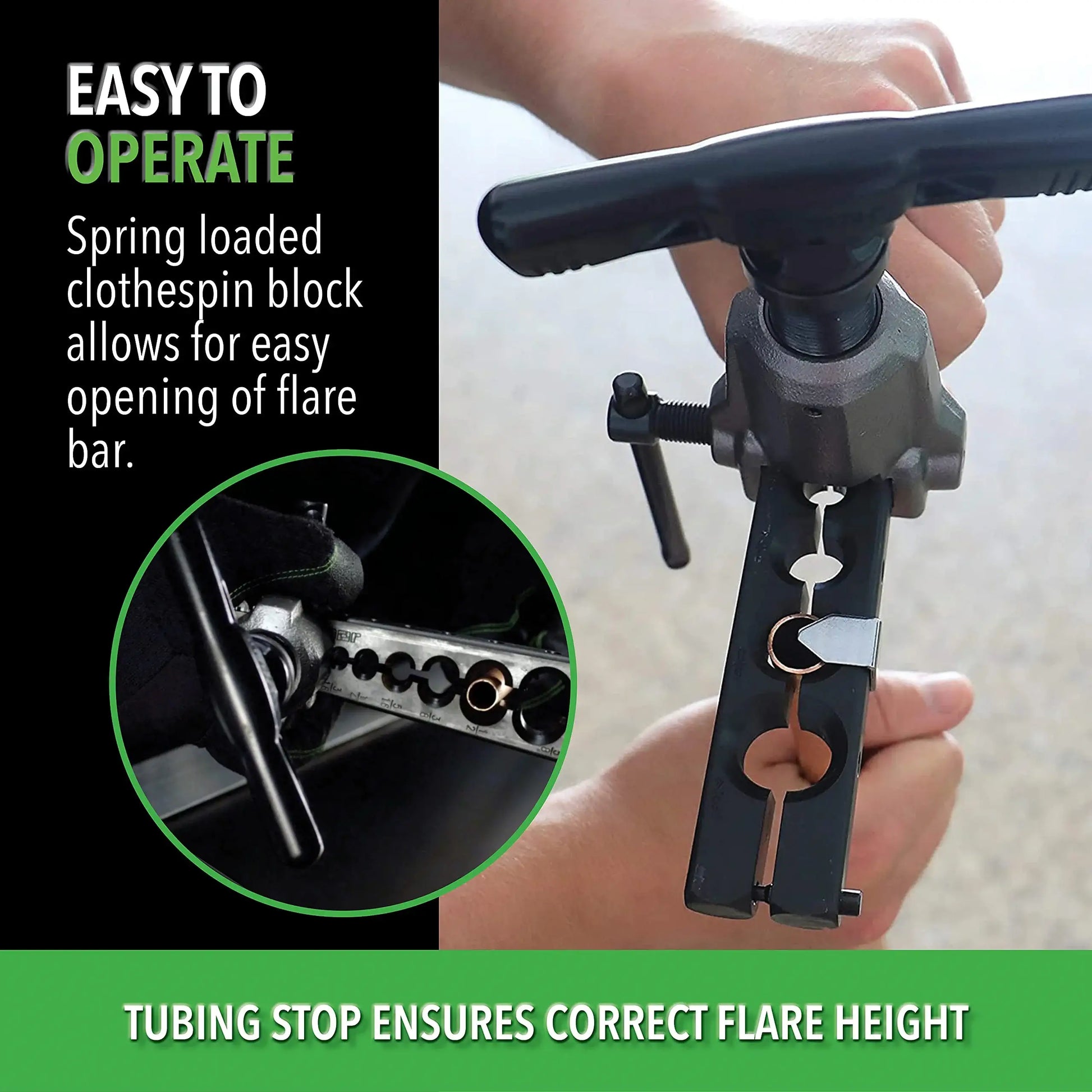 Hilmor Orbital Flare 316” - 34”, HVAC & Refrigeration Flaring Tool, Gray & Black, FTO 1838952 Third