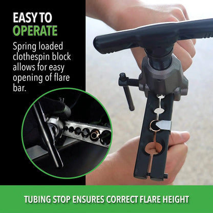 Hilmor Orbital Flare 316” - 34”, HVAC & Refrigeration Flaring Tool, Gray & Black, FTO 1838952 Third
