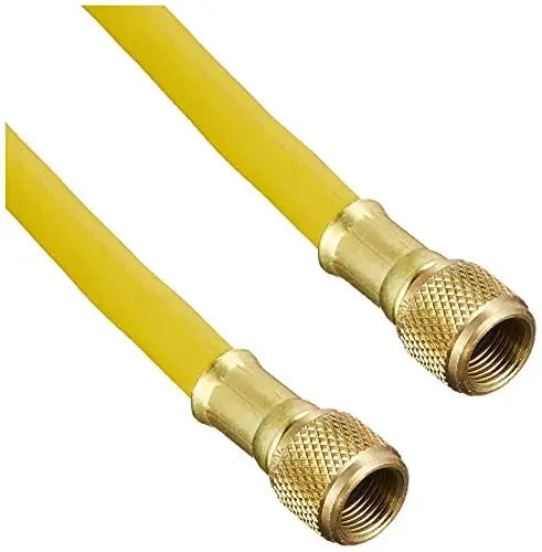 Imperial Tool 560FTY 38 Evacuation Hose with 38 SAE Swivel Connection, Yellow, 60” (5')