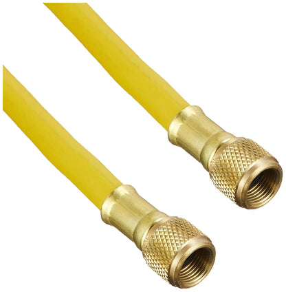 Imperial Tool 560FTY 3/8" Evacuation Hose with 3/8" SAE Swivel Connection, Yellow, 60” (5')