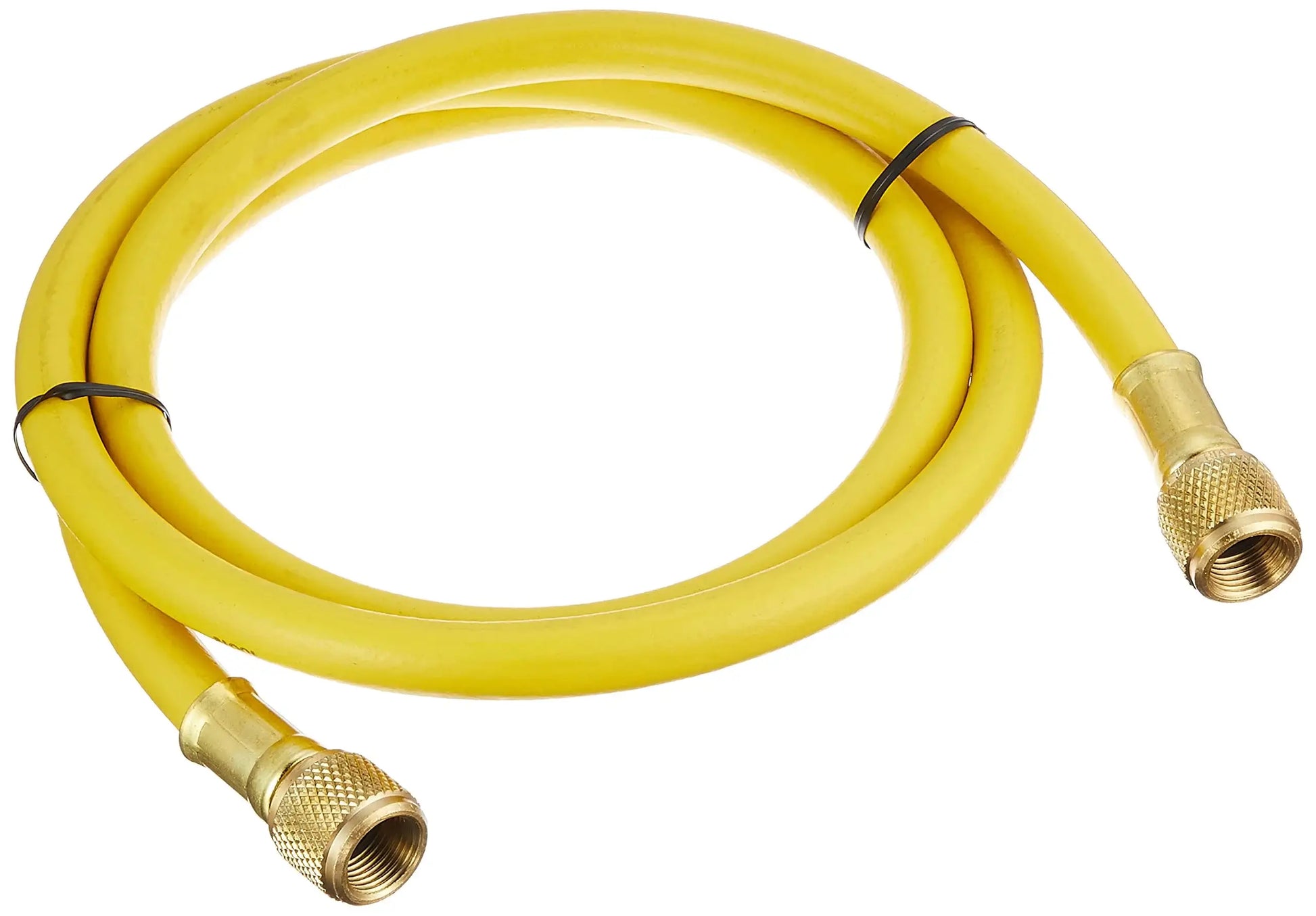 Imperial Tool 560FTY 38 Evacuation Hose with 38 SAE Swivel Connection, Yellow, 60” (5') Third