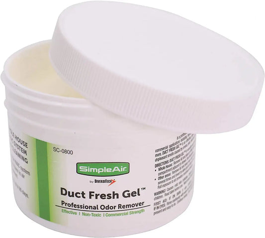 SimpleAir Duct Fresh Gel HVAC Air Freshener, Cleaner, Deodorizer Non Toxic for Odor Block, Small