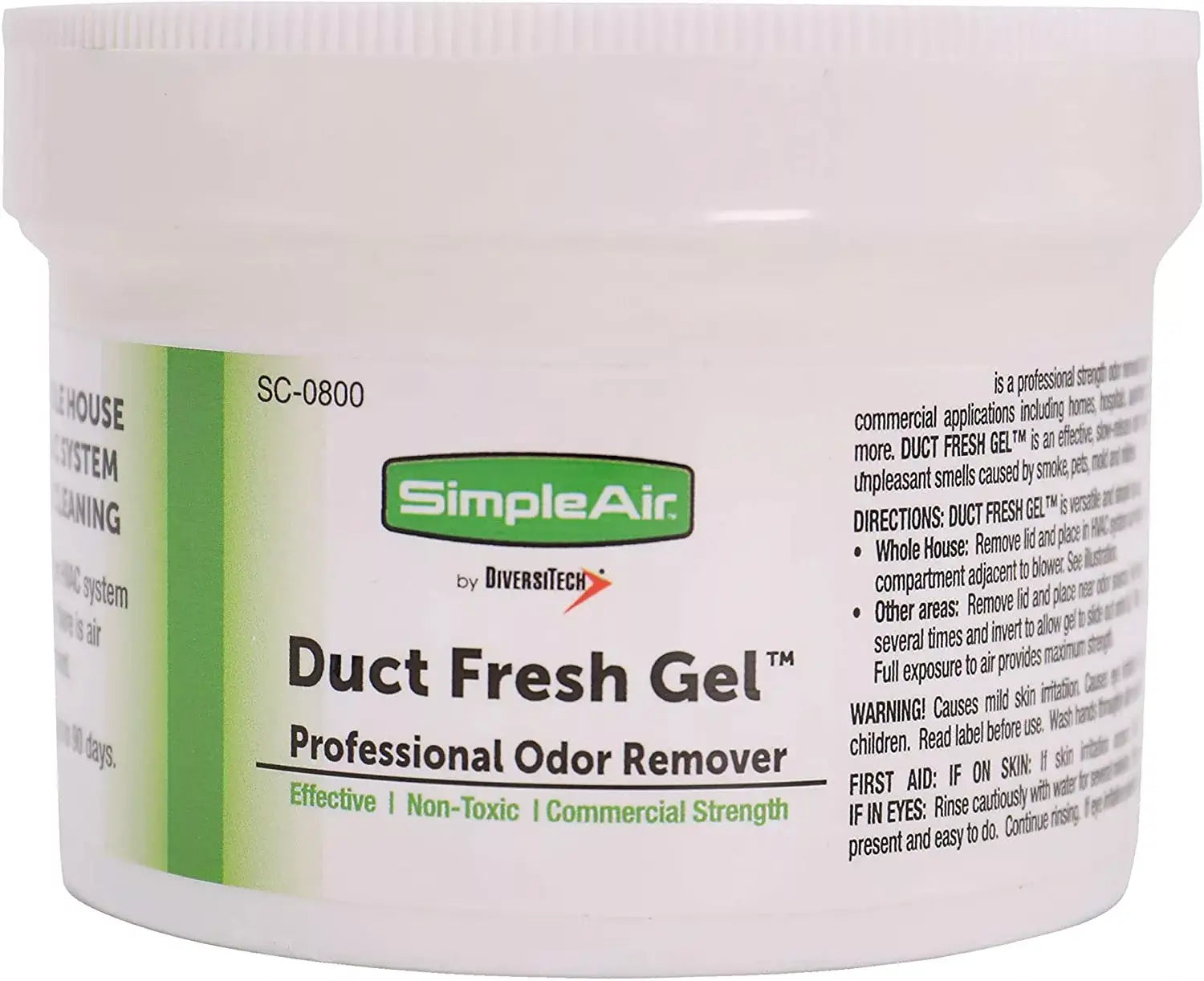 SimpleAir Duct Fresh Gel HVAC Air Freshener, Cleaner, Deodorizer Non Toxic for Odor Block, Small